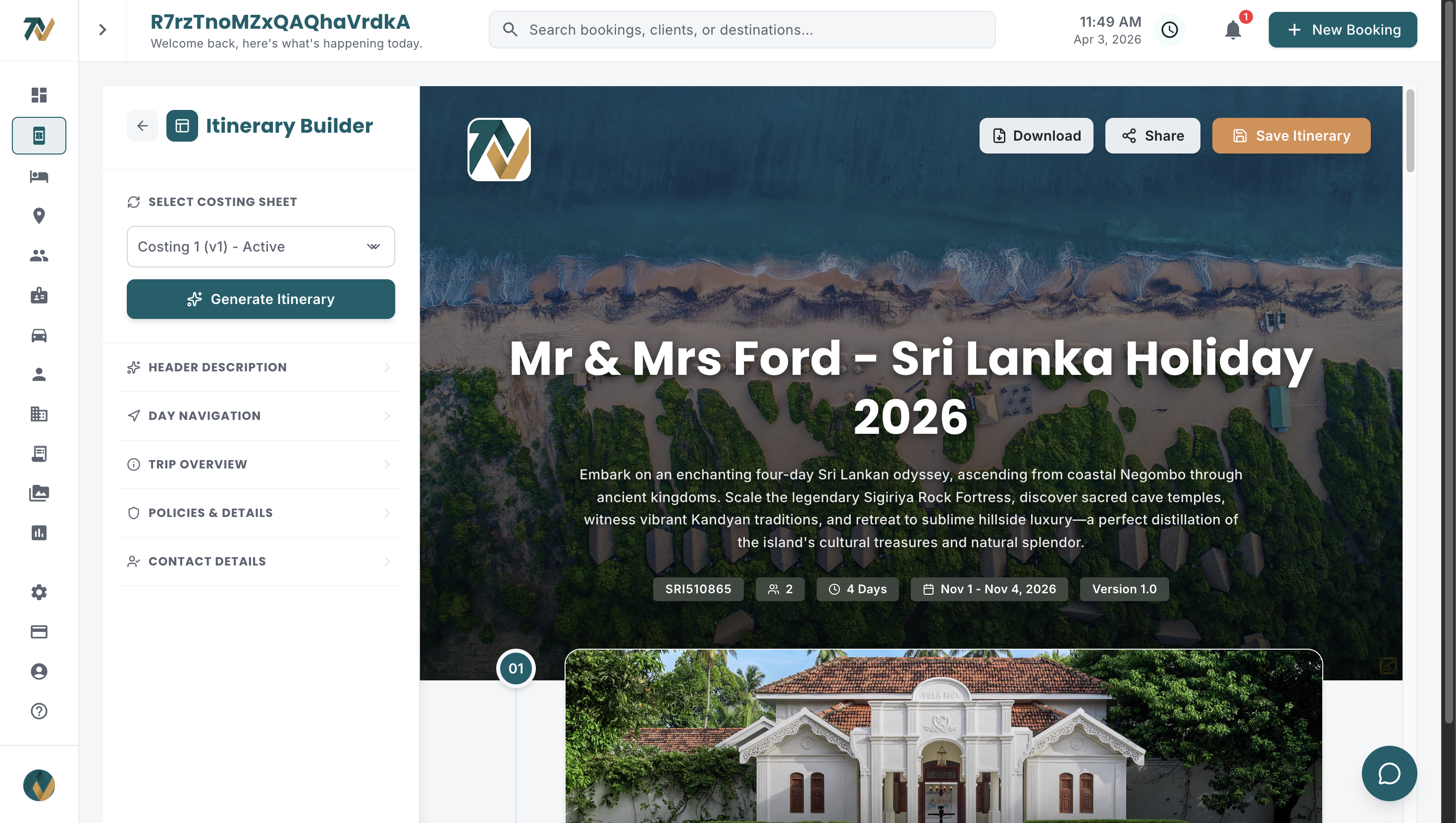 Travify voucher generation for hotel and supplier confirmations